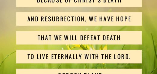 Hopeful Christian quote about victory over death and resurrection in faith, from Agape Ministry.