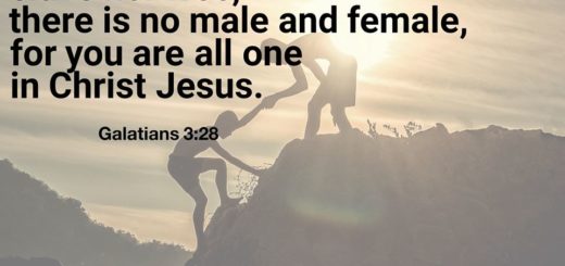 People helping each other climb a mountain at sunset, symbolizing faith and unity in Christ Christ Jesus.