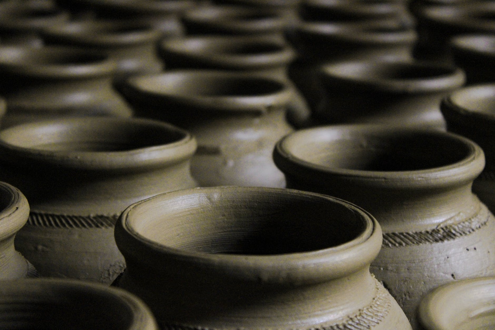 Handcrafted clay pots for community use and ministry outreach.